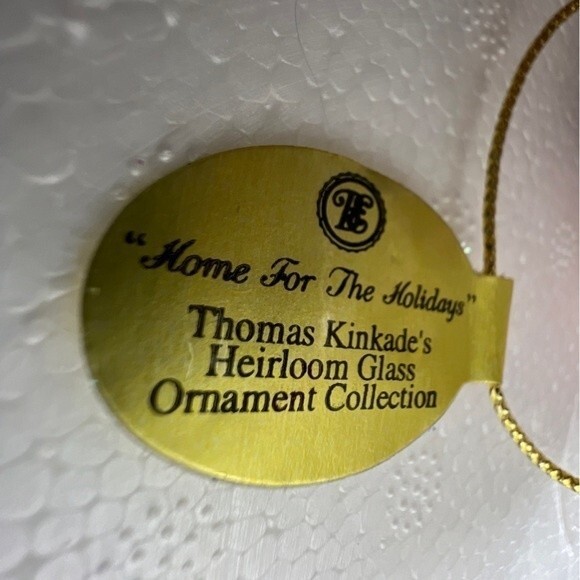 Vintage Thomas kinkade bradford editions heirloom glass ornaments 3 *read descri - Picture 9 of 10